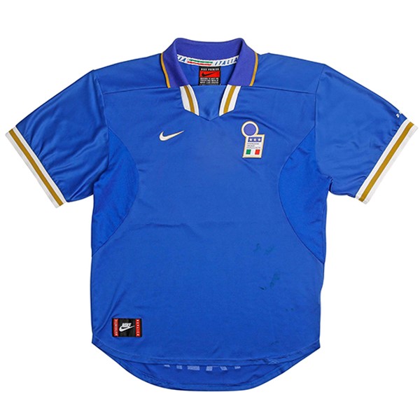 Tailandia Camiseta Italy Primera Equipación Retro 1996 Azul